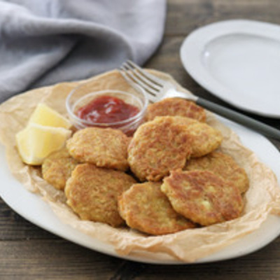 カレー風味♪揚げないツナ豆腐ナゲット