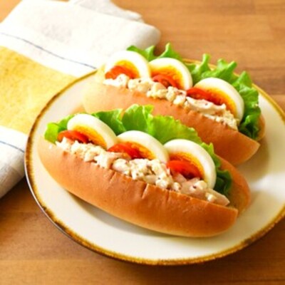 子どもが喜ぶお手軽ランチ♪ささみマヨコッペパン