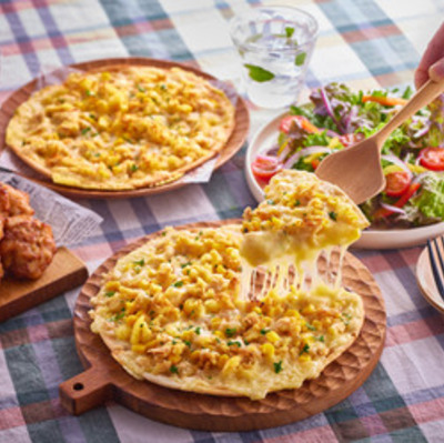 ツナとコーンのマッシュポテトピザ