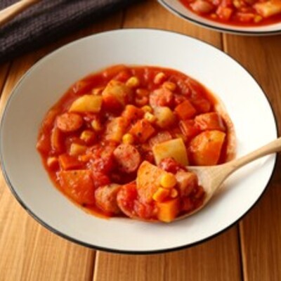 具だくさんで大満足！【完熟トマトの絶品ミネストローネ】