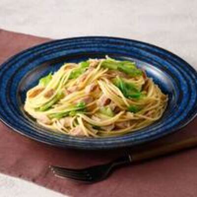 ツナとキャベツのスパゲッティ