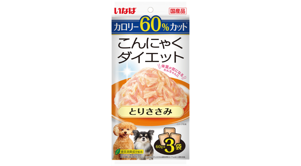 わんちゃん用パウチ「こんにゃくダイエット」３袋入りが新発売！ 